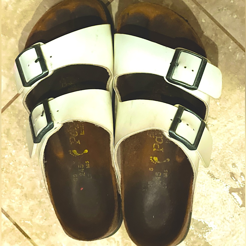 White platform birks size pants ok size 38 / 7-71/2